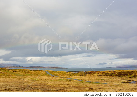 Overcast view of rural landscape Overcast view of rural landscape 86219202