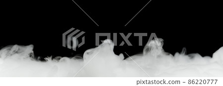 dense smoke isolated on black dense smoke isolated on black 86220777