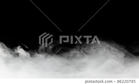 dense smoke backdrop isolated on black dense smoke backdrop isolated on black 86220785