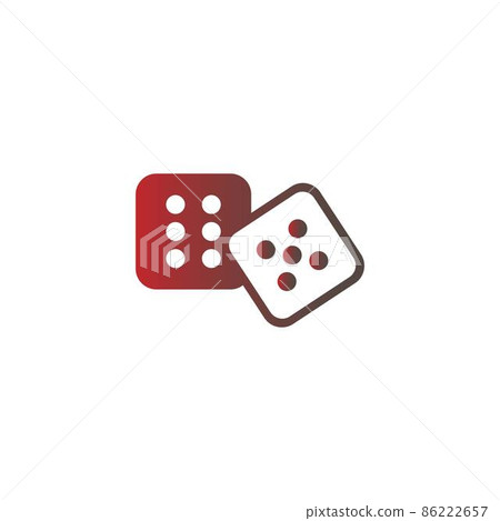 Dice icon logo design template illustration Dice icon logo design template illustration 86222657