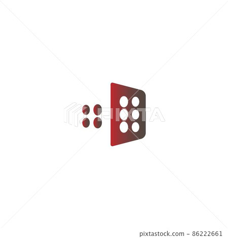 Dice icon logo design template illustration 86222661