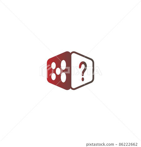Dice icon logo design template illustration Dice icon logo design template illustration 86222662