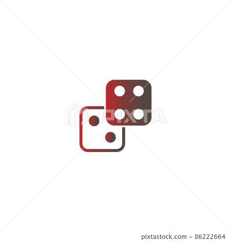 Dice icon logo design template illustration Dice icon logo design template illustration 86222664