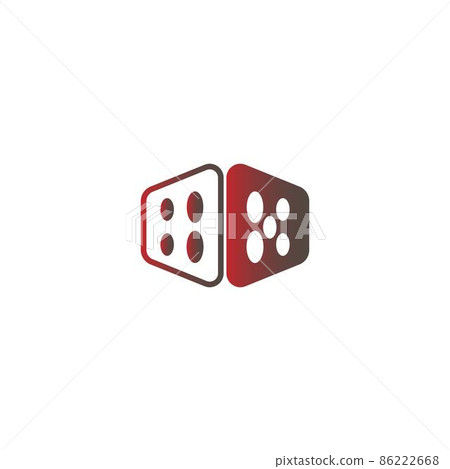 Dice icon logo design template illustration Dice icon logo design template illustration 86222668