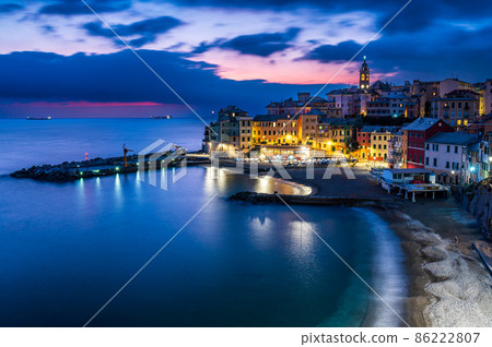 Night view of Bogliasco Night view of Bogliasco 86222807