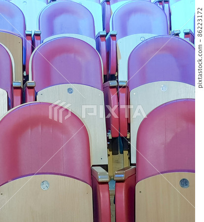Empty seats in the auditorium, vertical photo Empty seats in the auditorium, vertical photo 86223172