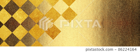 Gold celebration checkered pattern Gold celebration checkered pattern 86224164