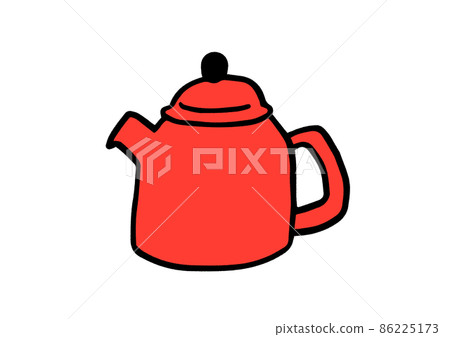 Hand drawn illustration of cute kettle Hand drawn illustration of cute kettle 86225173