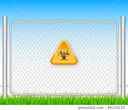 Fence mesh radioctive, great design for any purposes. Vector graphic. Vector illustration. Fence mesh radioctive, great design for any purposes. Vector graphic. Vector illustration. 86226235
