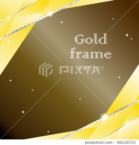 用閃閃發光的線條裝飾的金色背景圖（矢量） 86226552