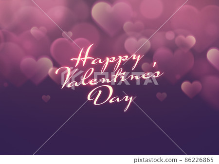 夢幻般的心背景素材情人節 86226865