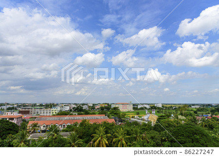 Beautiful landscape mountain green field grass meadow white cloud blue sky on sunny day. Majestic green scenery big mountain hill cloudscape valley panorama view in countryside greenery pasture Beautiful landscape mountain green field grass meadow white cloud blue sky on sunny day. Majestic green scenery big mountain hill cloudscape valley panorama view in countryside greenery pasture 86227247