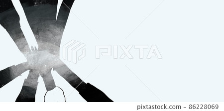 Human hand / team image (background image) Human hand / team image (background image) 86228069