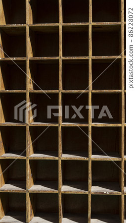 Empty wooden shelf background Empty wooden shelf background 86228072