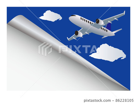 Airplane and sky 86228105