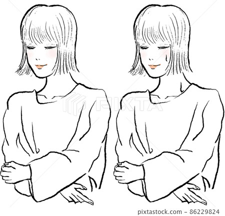 一個穿著桑拿雨披的女人進入桑拿房。我用鮑勃的頭髮閉上了眼睛。 86229824