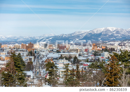 View from Tsuruga Castle on the north side 86230839