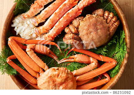 帝王蟹、雪蟹、毛蟹3種蟹拼盤 帝王蟹、雪蟹、毛蟹3種蟹拼盤 86231092