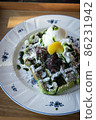 Waffle matcha dessert 86231942