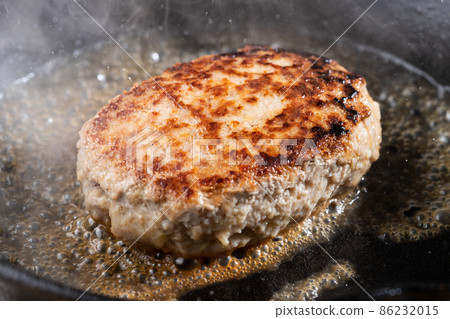 Steaming juicy hamburger steak Steaming juicy hamburger steak 86232015