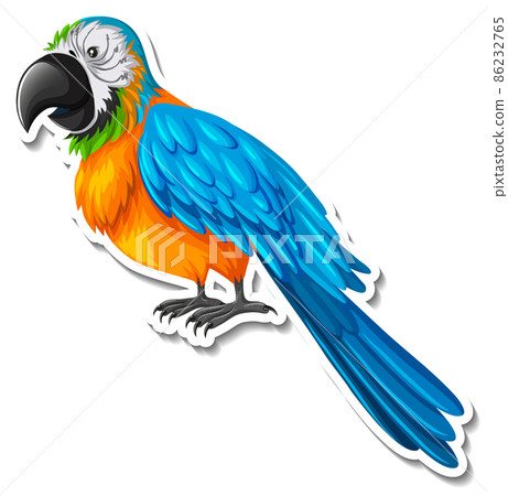 Little bird animal cartoon sticker 86232765