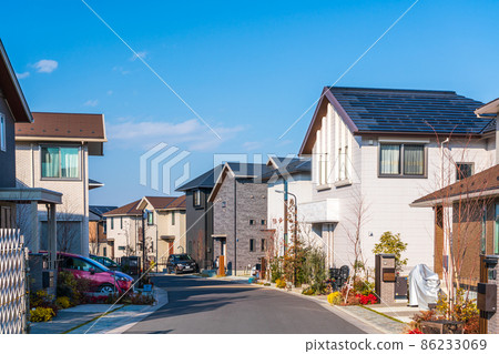 New town with new houses New town with new houses 86233069