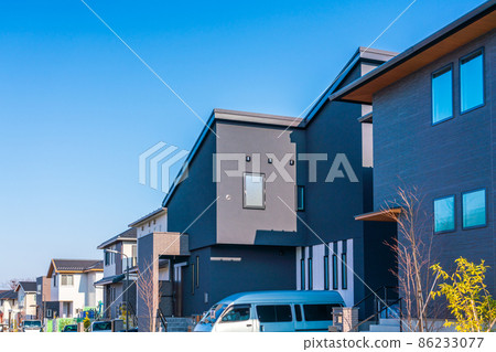 New town with new houses New town with new houses 86233077