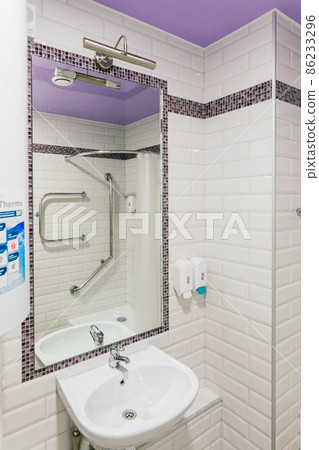 Toilet and Washroom in modern hospital, bathroom 86233296