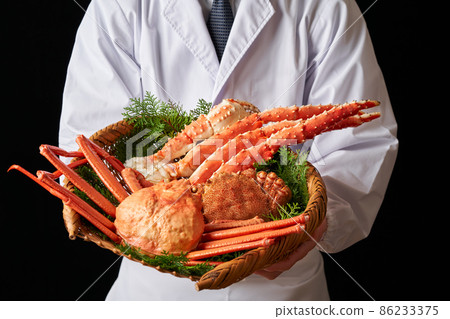 King crab, snow crab, hair crab assortment of 3 types of crab 86233375