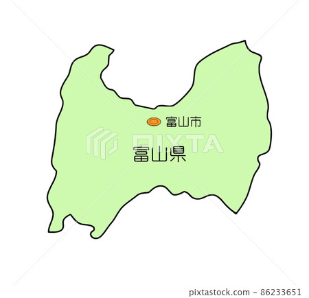 Map of Japan Toyama Prefecture 86233651