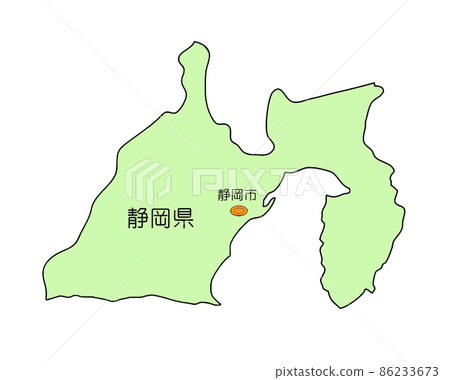 Map of Japan Shizuoka Prefecture 86233673