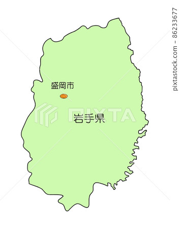 Map of Japan Iwate Prefecture Map of Japan Iwate Prefecture 86233677
