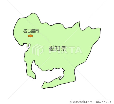 Japan map Aichi prefecture Japan map Aichi prefecture 86233703