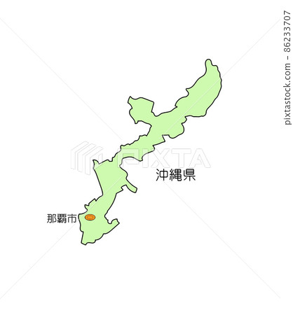 日本沖繩縣地圖 日本沖繩縣地圖 86233707