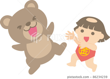 Kintaro throwing a bear away 86234239
