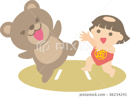 與熊搏鬥的金太郎_有戒指 與熊搏鬥的金太郎_有戒指 86234241