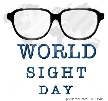 World Sight Day banner with a glasses World Sight Day banner with a glasses 86235850