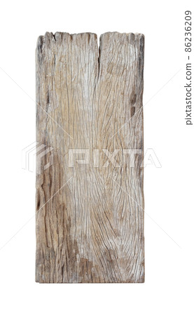 Old wood plank isolated on white background Old wood plank isolated on white background 86236209
