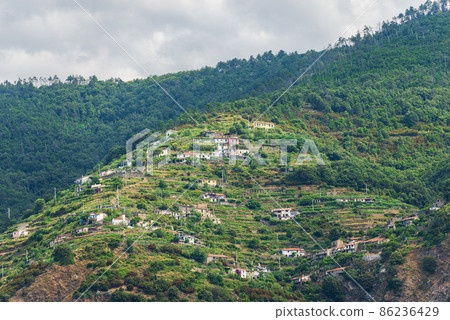 Rural Village on the Coast of the Cinque Terre - La Spezia Liguria Italy Rural Village on the Coast of the Cinque Terre - La Spezia Liguria Italy 86236429