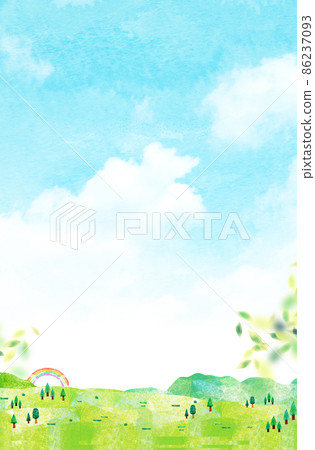 櫻花背景材料水彩插圖拼貼 櫻花背景材料水彩插圖拼貼 86237093