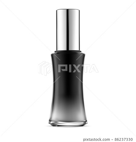 Face primer dropper bottle. Nail polish bottl, isolated Face primer dropper bottle. Nail polish bottl, isolated 86237330