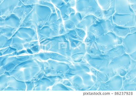 水凝膠波藍色紋理背景 86237928