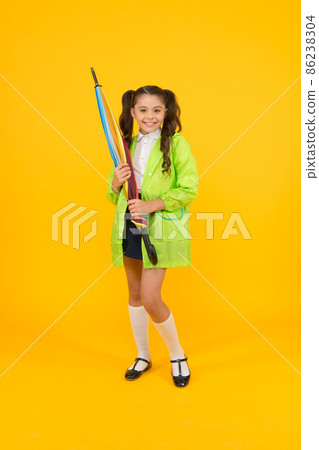 Water resistant clothes. Protected concept. Rainproof 86238304