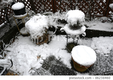 Scenery of a snowy day 86238460