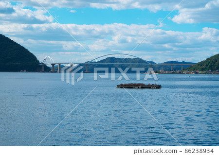 [Setonaikai National Park] Utsumio Bridge and Setonaikai 1 connecting Numakuma Peninsula and Tajima 1 Fukuyama City, Hiroshima Prefecture 86238934