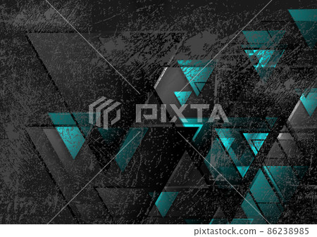 Black and blue grunge geometric background with... - Stock Illustration ...