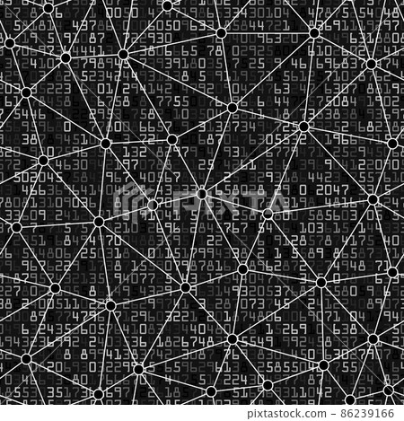 Mathematical with Linear Triangular Shapes Seamless Pattern Background 86239166