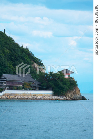 [Setouchi 33 Kannon Sacred Ground] No. 24 Abuto Kannon Hall seen from Tajima 3 Fukuyama City, Hiroshima Prefecture 86239296