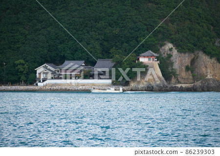 [瀨戶內33觀音聖地]從廣島縣福山市但馬10號看到的24號阿布托觀音 86239303