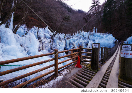 Chichibu's three major ice pillars, Onouchi ice pillar Chichibu's three major ice pillars, Onouchi ice pillar 86240494